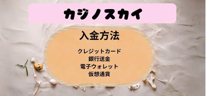 カジノスカイ入金方法